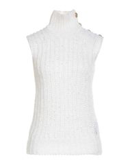 バルマン レディース アウター ニット・セータートルネック BALMAIN Ivory アイボリー