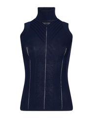 ハイ レディース アウター ニット・セータートルネック HIGH Midnight Blue ブルー