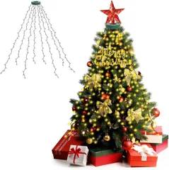 【激安】【数量限定】LED LED クリスマスツリー LEDイルミネーション 280球 ストリングライト 8本 2M クリスマス