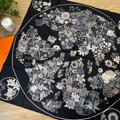 HERMESエルメス ツイリー ビンガタ シルクスカーフ 和柄 琉球紅型 沖縄