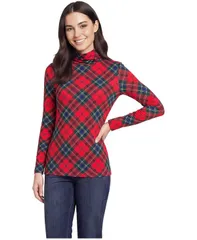ランズエンド レディース トップス シャツ タートルネック ジャージー Lands End Womens Lightweight Jersey Long Sleeve Turtleneck Compa