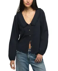 ラッキーブランド レディース トップス シャツ ブラウス 長袖 Lucky Brand Womens LongSleeve Peter Pan Collar Blouse India Ink