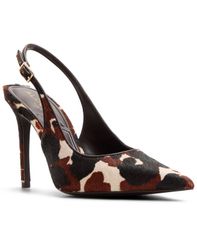 アルド レディース シューズ パンプス ALDO Womenstessysling 20 Slingback Pumps Brown Pony Hair ブラウン