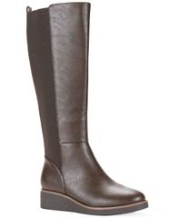 スタイルアンドコー レディース シューズ ブーツ・レインブーツ トール Style Co Womens Cyruss Wedge Tall Boots Macys Exclusive Dark Roa