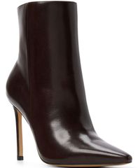 アルド レディース シューズ ブーツ・レインブーツ ALDO Womens Guavaberry Pointed Toe Dress Booties Dark Brown Smooth ブラウン