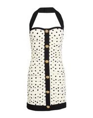 バルマン レディース トップス ワンピース サマードレス BALMAIN White ホワイト