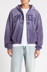 リプレゼント メンズ アウター パーカー・スウェット グラフィック Represent Owners Club Graphic Full Zip Hoodie DEE PURPLE パープル