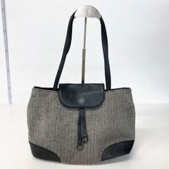 marie claire マリクレール トートバッグ ハンドバッグ ヘリンボーン柄 グレー ブラック系 レディース OK06512