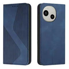 【新品】 LODROC 対応 AQUOS R9 ケース 手帳型 アクオス R9 財布型 カバー SH-51E 手帳型ケース LODROC スマホケース スタンド機能 カードポケット収納 耐衝撃 シャープ R9 ケース 手帳型 - 青