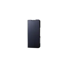 【新品】 エレコム AQUOS wish4 (SH-52E / SHG13) ケース カバー 手帳型 ソフトレザー TPU 耐衝撃 衝撃吸収 軽量 薄型 カード収納 ポケット スタンド機能 財布型 マグネット内蔵 シンプル ネイビー PM-S241PLFUNV