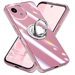 【新品】 対応 AQUOS wish6 ケース クリア リング付き TPU 薄型 スタンド機能 耐衝撃 車載ホルダー対応