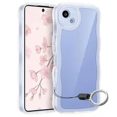 【新品】 HILEGENER for AQUOS Wish 5 かわいい ケース うねうね レンズ保護 耐衝撃 アクオス ウィッシュ5 SH-52F / SH-M32 用滑り止め スマホケースウェーブ デザイン 手にフィット TPUカバー 韓国 可愛い シリコ