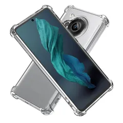 【新品】 Hy+ AQUOS R7 対応 SH-52C 耐衝撃ケース 米軍MIL規格 クリア TPU カバー ストラップホール
