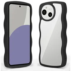 【新品】 AQUOS sense9 / sense10 ケース クリア 耐衝撃 女性用 ブラック