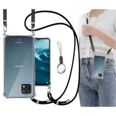 【新品】 OJBSEN AQUOS sense6s/6 ケース SHG07 SHG05 SH-54B SH-RM19 SH-M19 カバー ストラップ2枚付き