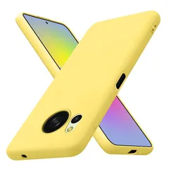 【新品】 CMYFPOFL 対応 AQUOS Sense8 ケース シリコン 耐衝撃 柔軟 SHG11/SH-54D 薄型 衝撃吸収 携帯カバー 黄