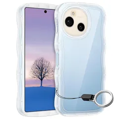 【新品】 AQUOS sense10 sense9 ケース クリア ウェーブ SH-53F SH-M33 SH-53E SHG14 SH-M29 TPU波状のバンパー 透明 スマホケース かわいい うねうね アクオス センス9 10 ウェーブ デザイン 可愛い