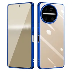 【新品】 aiitiluo AQUOS R11 用 ケース SH-51G SH-M35 クリア アクオス R11 用 カバー スマホケース 透明 tpu 軽量 耐衝撃 ストラップホール付き ブルー