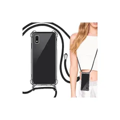 【新品】 AQUOS wish3 ケース クリア 透明 カバー wish 3 ショルダー 掛縄け ストラップ付き 斜めがけ 携帯ケース 適用 A302SH A303SH SH-M25 スマホケース SH-53D case Heofuixt ソフト tpu バン