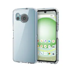 【新品】 エレコム AQUOS sense8 (SH-54D / SHG11) ケース ハイブリッド カバー 耐衝撃 衝撃吸収 軽量 薄型 ストラップホール付 TOUGH SLIM LITE クリア PM-S234TSLACR