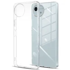 【新品】 AQUOS wish4 ケース クリア 透明 ウィッシュ4 SH-52E スマホケース カバー 全透明 耐衝撃 TPU ソフト 軽量 軽薄型 ストラップホール付き(クリア)