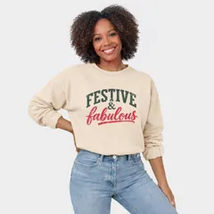Simply Sage Market レディース トップス Tシャツ スウェット グラフィック Simply Sage Market Festive Fabulous Womens Graphic S