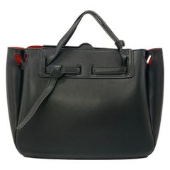 LOEWE(ロエベ) ハンドバッグ美品 ラゾミニバッグ 329.74.Z71 黒×レッド レザー