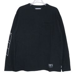 NEIGHBORHOOD ネイバーフッド 25AW HEATHER FABRIC CREWNECK LS 252UWNH-CSM09 ヘザーファブリック クルーネック ロングスリーブTシャツ ブラック ロンT サイズM Octk