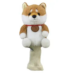 【新品】 キュート販売 ゴルフクラブヘッドカバー まめしば(茶) H0022 1 セール