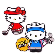 【送料無料】【新品】 ハローキティ＆ダニエル ゴルフマーカ― クリップタイプ/マグネット式 ライセンス商品 (ハローキティ＆ダニエル