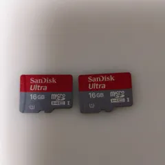 2枚セット SanDisk Ultra microSDHC 16GB U1 UHS-I 動作確認・フォーマット済み マイクロSD メモリーカード サンディスク