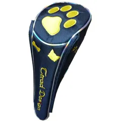【新品】 ゴルフ ヘッドカバードライバー用 肉球 マグネット式 (ネイビー, ドライバー用) 1 送料無料