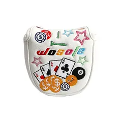 【即納】【新品】 ゴルフ ヘッドカバー パターカバー 磁石開閉 マレット用 オデッセイ２ボール テーラーメイド スパイダーパター
