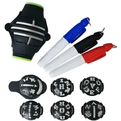 【新品】 Eighteen Golf ゴルフ ボールマーカー ラインマーカー ABS樹脂 パッティング ロゴマーカー付き 送料無料