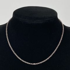 CHROME HEARTS 크롬 하트 16inch NECKCHAIN R16 ロールチェーン16inch SV925 ネックレス 4.2g シルバー