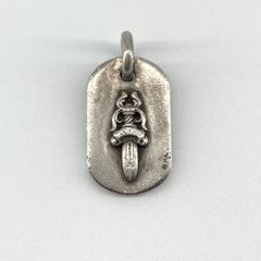 CHROME HEARTS 크롬 하트 RAISED DAGGER DOGTAG レイズドダガー ドッグタグ SV925 ペンダントトップ 15.94g シルバー