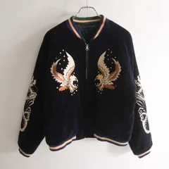 【美品】TAILOR TOYO【TT10282 リバーシブル スカジャン】L 別珍 スーベニア ジャケット 刺繍 テーラー東洋 26100414