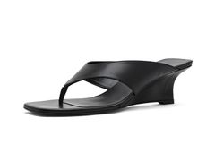 スチュアート ワイツマン レディース シューズ ヒール Stuart Weitzman Vinnie Wedge Thong 50 Black ブラック