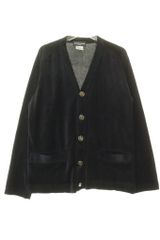 マスターマインド mastermind JAPAN バックスカル カーディガン Sサイズ ラメボタン ブラック 【ブランド古着ベクトル】【中古】●261018