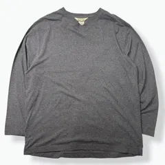 90s ST JOHN'S BAY V-Neck L/S T-Shirts 【XL】 90年代 セントジョンズベイ 無地 Vネック ロンT ロングTシャツ カットソー グレー 古着 ヴィンテージ