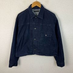 UNIQLO ユニクロ デニムジャケット 胸ポケット インディゴ XL レディース 古着 アメカジ オーバーサイズ