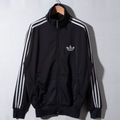 アディダスオリジナルス adidas ORIGINALS ファイヤーバード M ブラック シルバー Firebird トラックジャケット ジャージ ロゴ刺繍 トレフォイル ストリート オーバーサイズ 古着 f6002