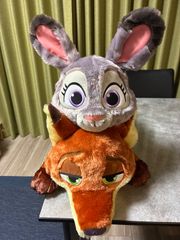 2点セット ズートピア ニック ジュディ ぬいぐるみ グランデ 寝そべりＬＬ