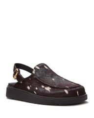 フィットフロップ レディース シューズ サンダル FitFlop x Ester Womens Manas GenFF Calf Hair Slingback Mules Chocolate チョコレ