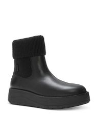 フィットフロップ レディース シューズ ブーツ・レインブーツ アンクル レザー FitFlop Womens GenFF Roam Cuffed Leather Ankle Boots Black ブ