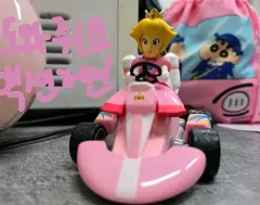 マリオカート ピーチプリンセス プルバック自動車フィギュア