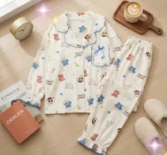 春 秋 長袖 かわいい クレヨンしんちゃん パジャマ
