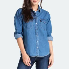 LEVI'S レディース ウェスタン デニムシャツ XS