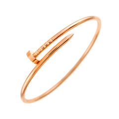 カルティエ Cartier ジュストアンクル スモール SM #18 ブレスレット K18 PG 750 Juste Un Clou Bracelet 【証明書付き】 90340714