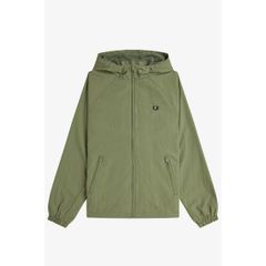 フレッドペリー メンズ アウター ジャケット・ブルゾン Fred Perry Mens Taslan Hooded Shell Rain Anorak Olive Mint X88 ミント